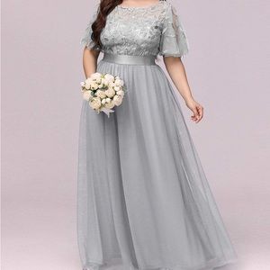 Grey ever pretty long dress